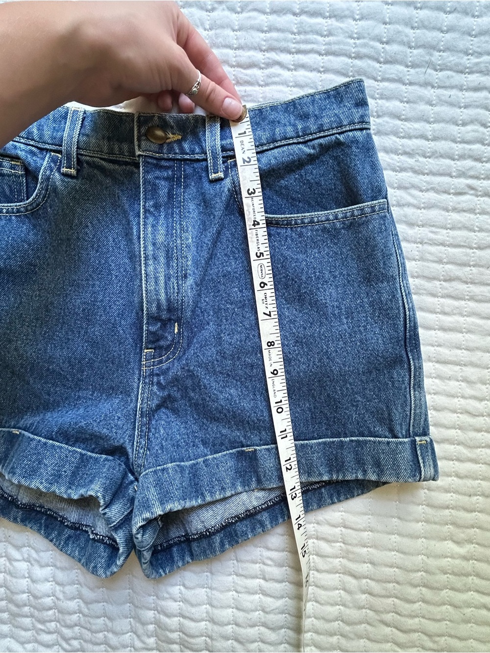 Vintage American Apparel High Waisted Denim Shorts Size 29 - Picture 6 of 8